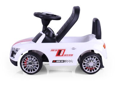 Milly Mally Ride on Racer Gåbil, Hvit