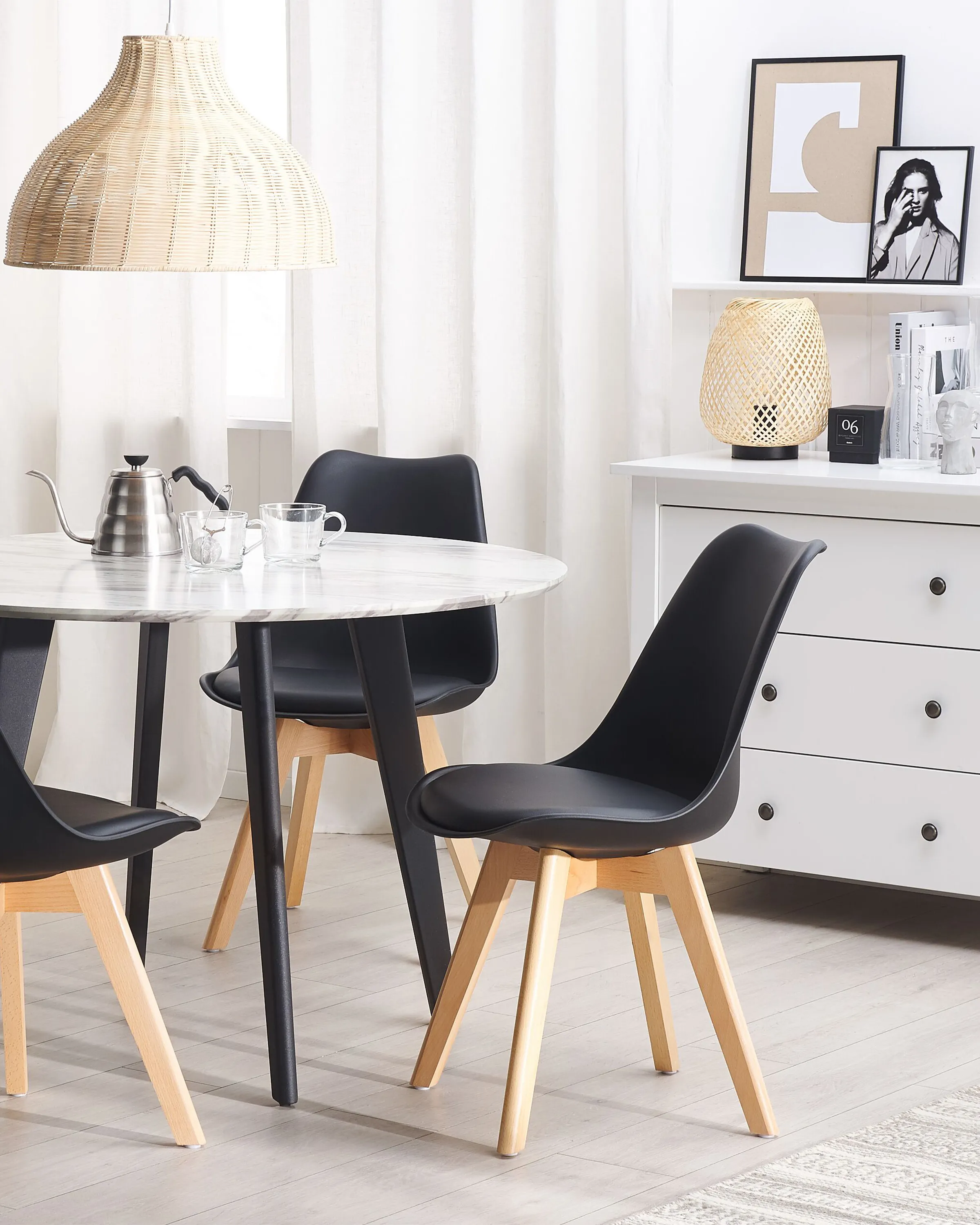 Set van 2 eetkamerstoelen DAKOTA II Zwart