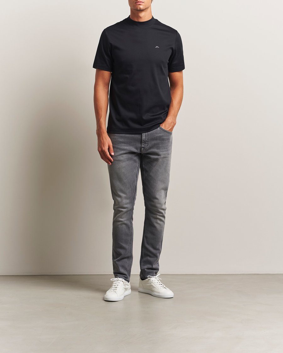 J.Lindeberg Ace Mock Neck T-Shirt Black
