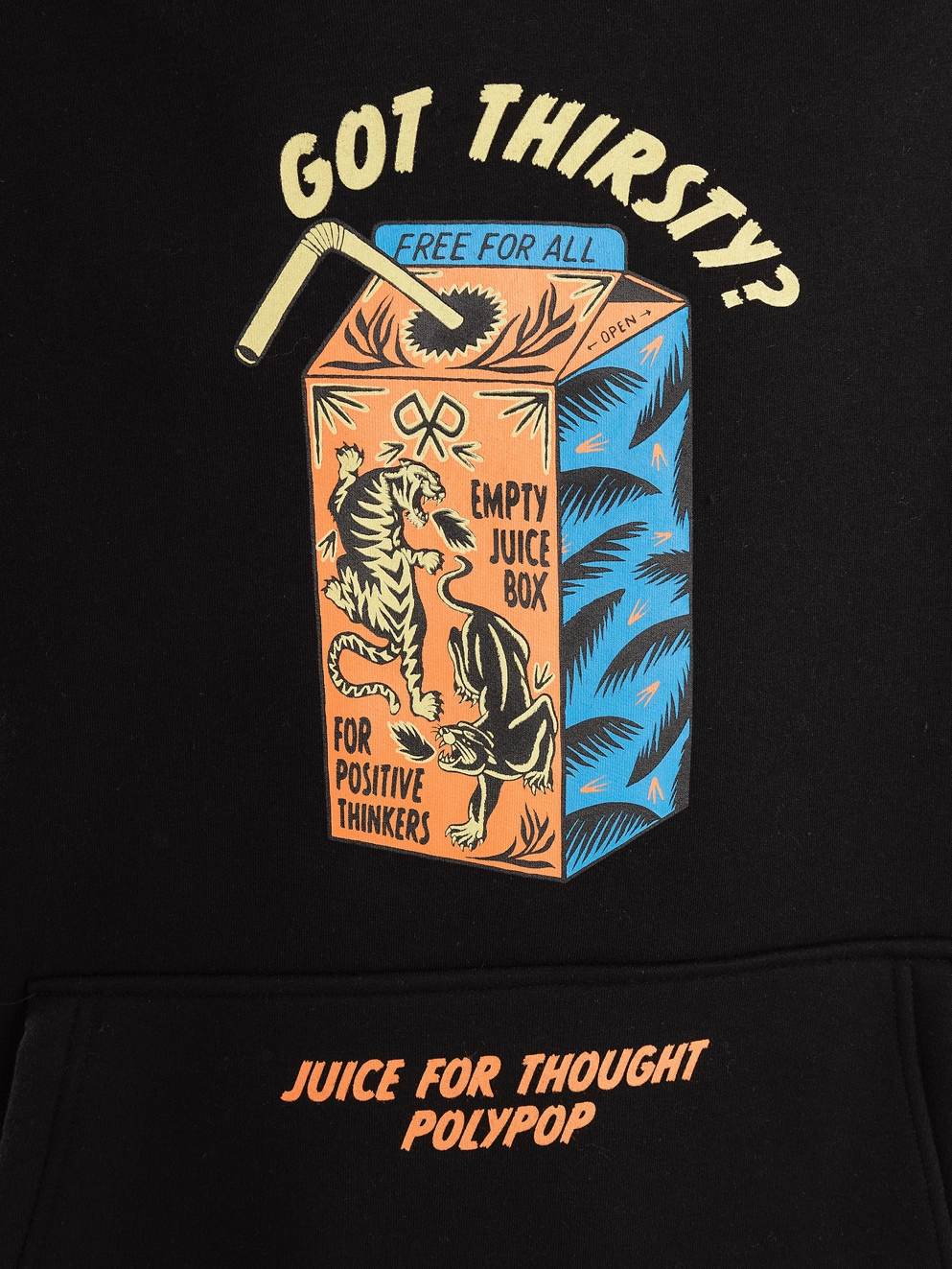 Polypop Juice Box Hoodie black