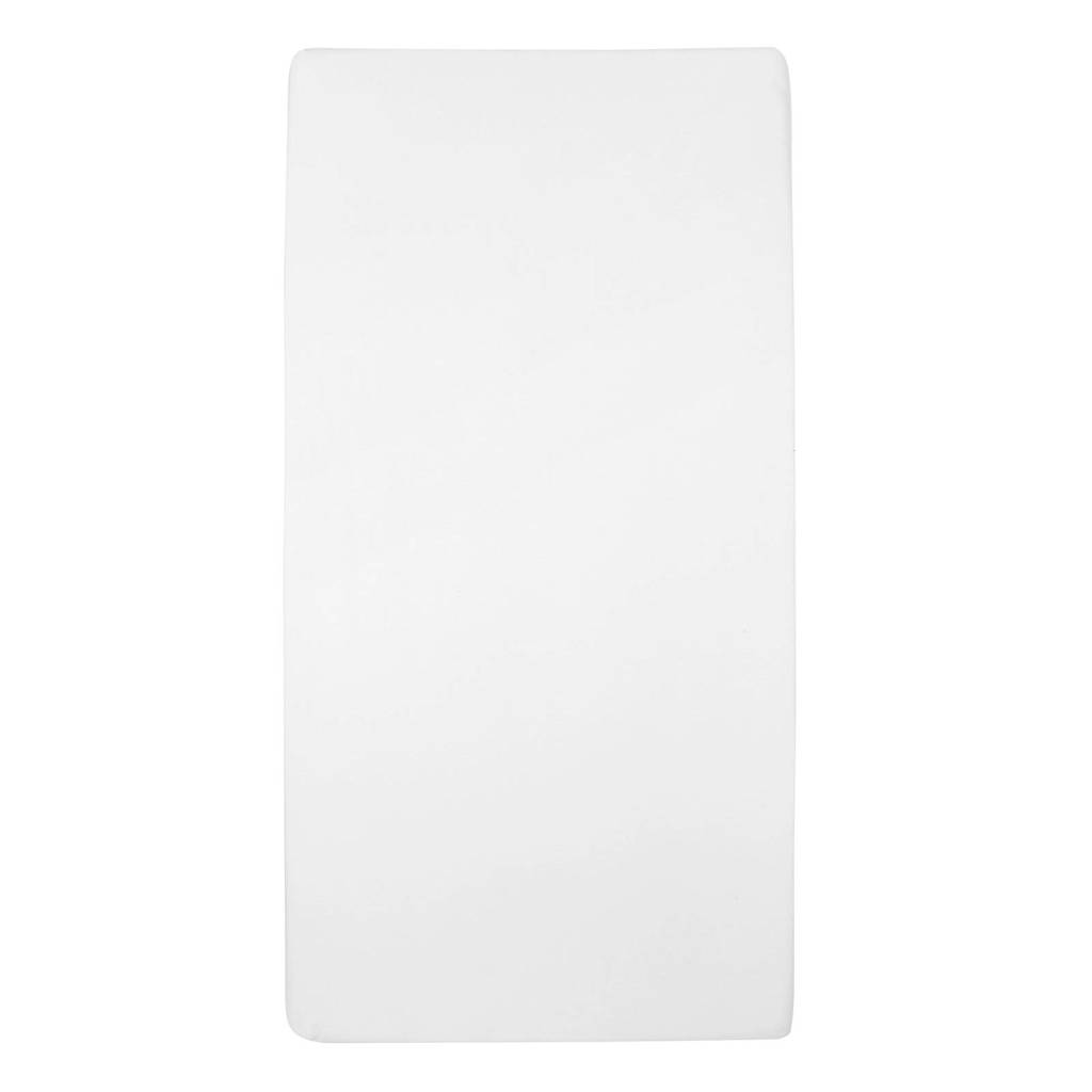Prima prijskatoenen jersey hoeslaken co-sleeper 50x90 cm wit