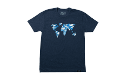 T-Shirt „Global“ (Blau)