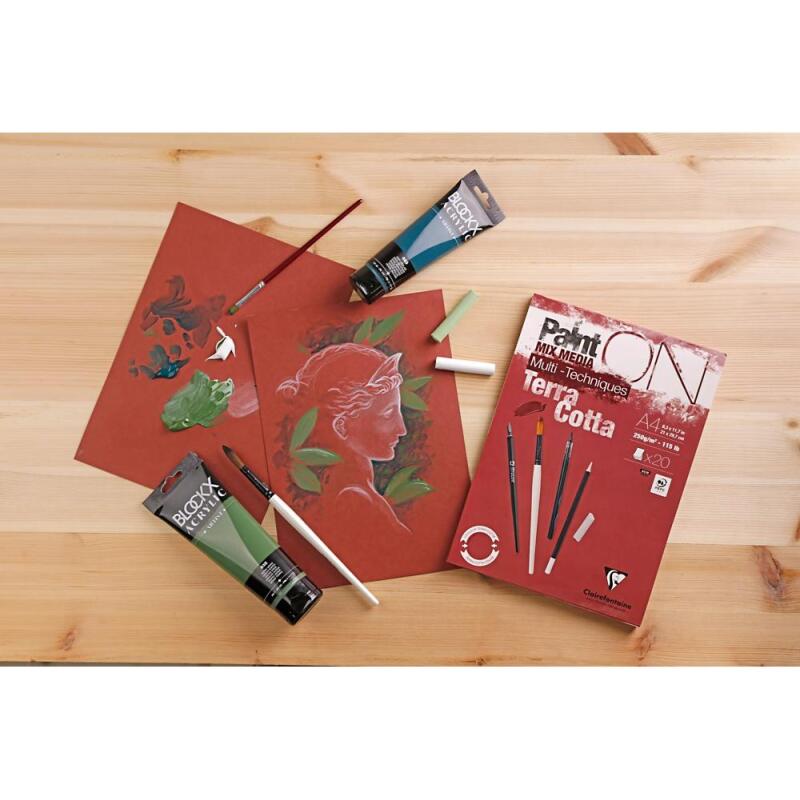 Bloc PaintON TERRACOTTA collé A5 20F