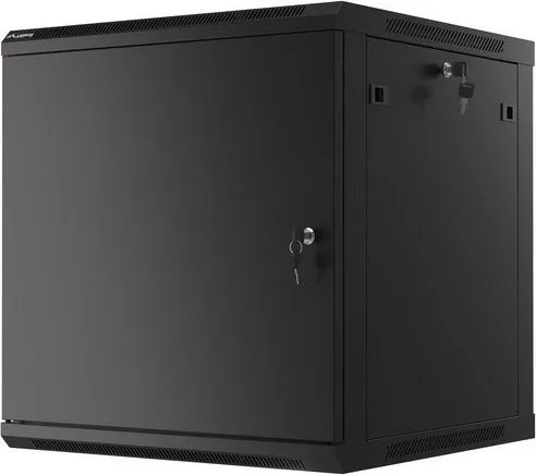 Lanberg WF01 Series - Rack kabinet - flad pakke - vægmonterbar - sort, RAL 9004 - 12U - 19