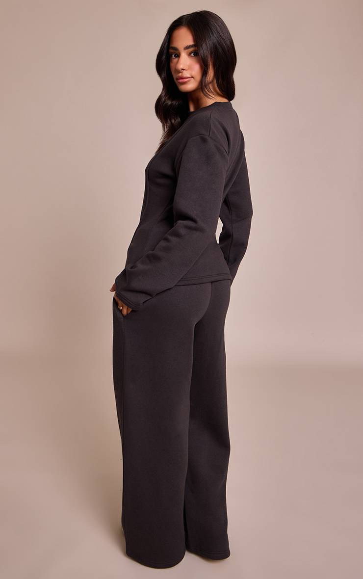 Charbon Jogger Petite À Jambe Large