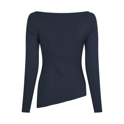 Neo Noir Janna Knit Bluse, Midnight Blue, 42
