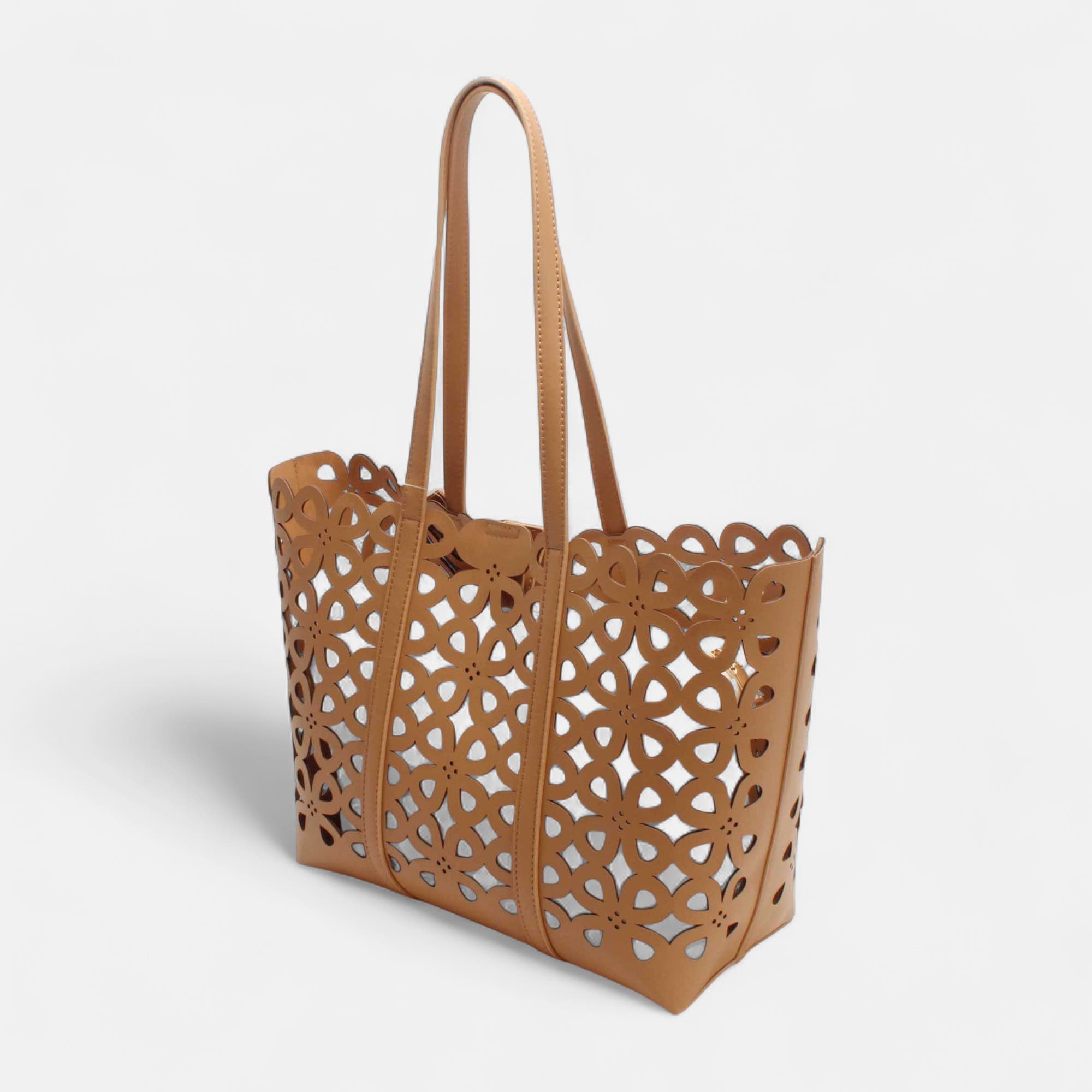 Sac de shopping taupe