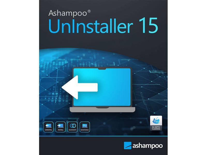 Ashampoo Un­Installer 15 ESD, Vollversion, 1 PC Software bis zum letzten Byte entfernen