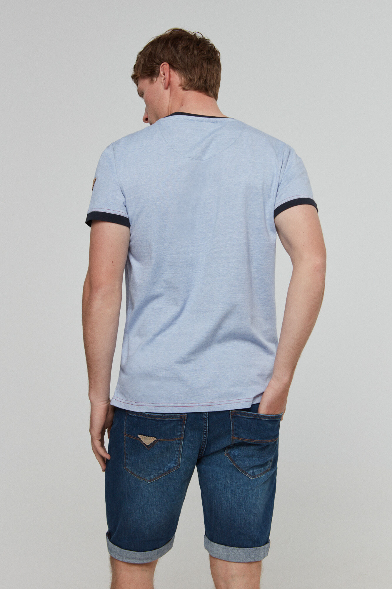 Camiseta com o logo Private MC - Azul