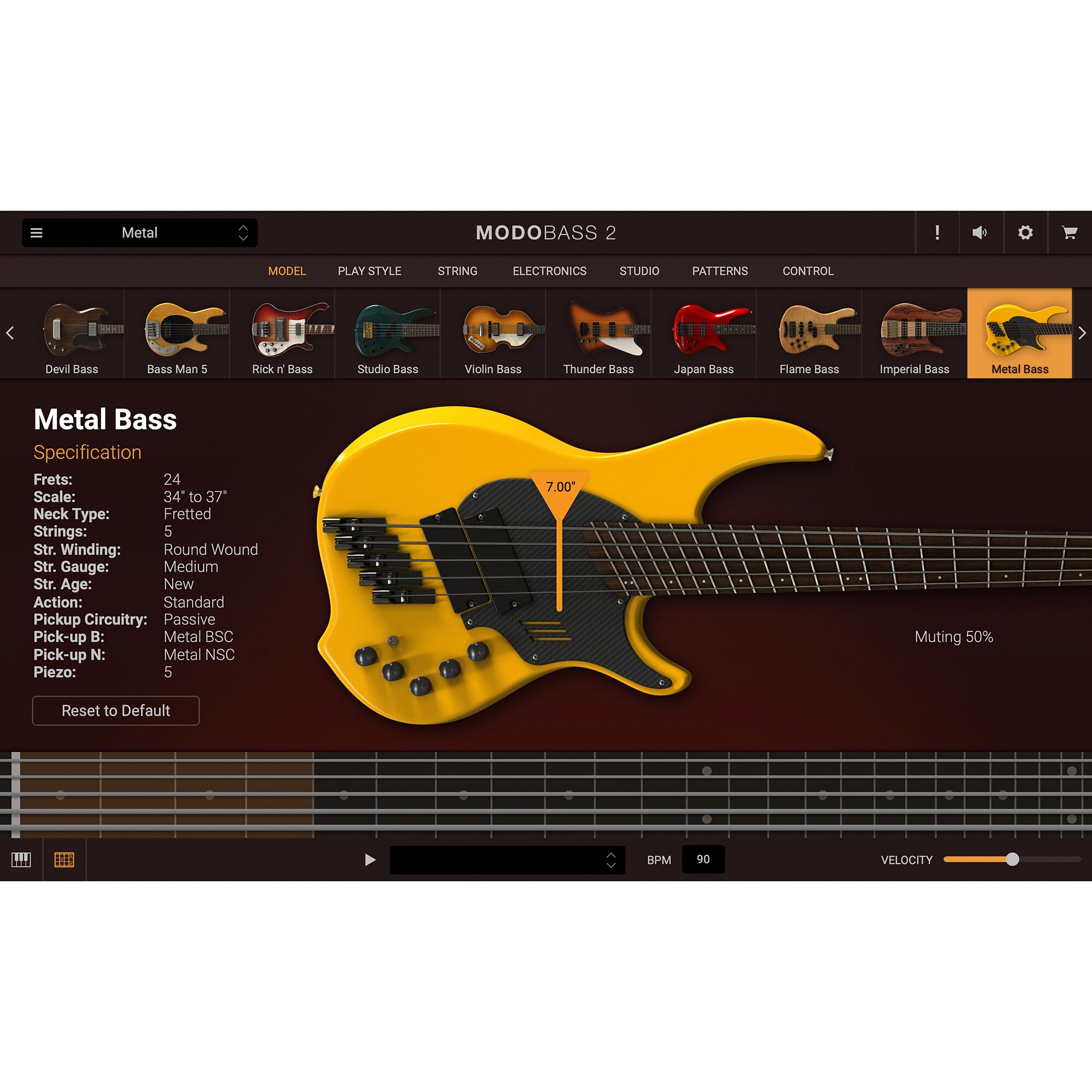 IK Multimedia MODO Bass 2.0 virtuele basgitaar plug-in (download)