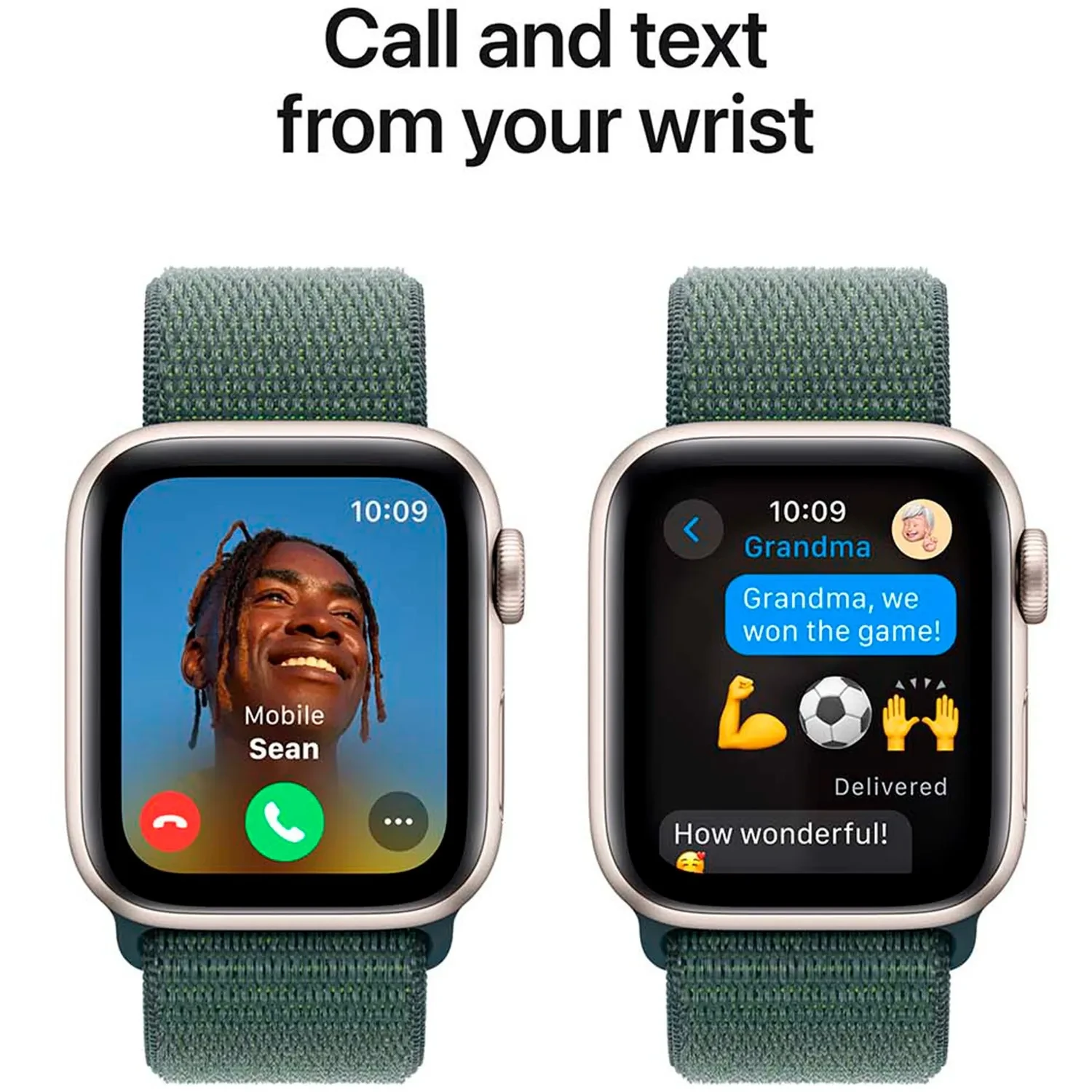 Apple Watch SE GPS 44mm Starlight Aluminium Sport Loop MXEW3