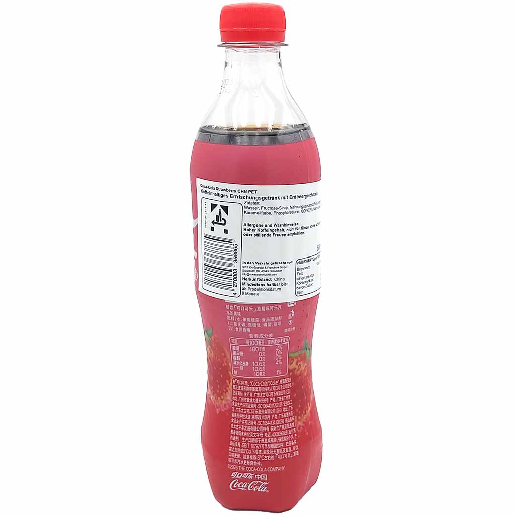12x Coca-Cola Strawberry PET á 0,5L=6L MHD:10.3.25