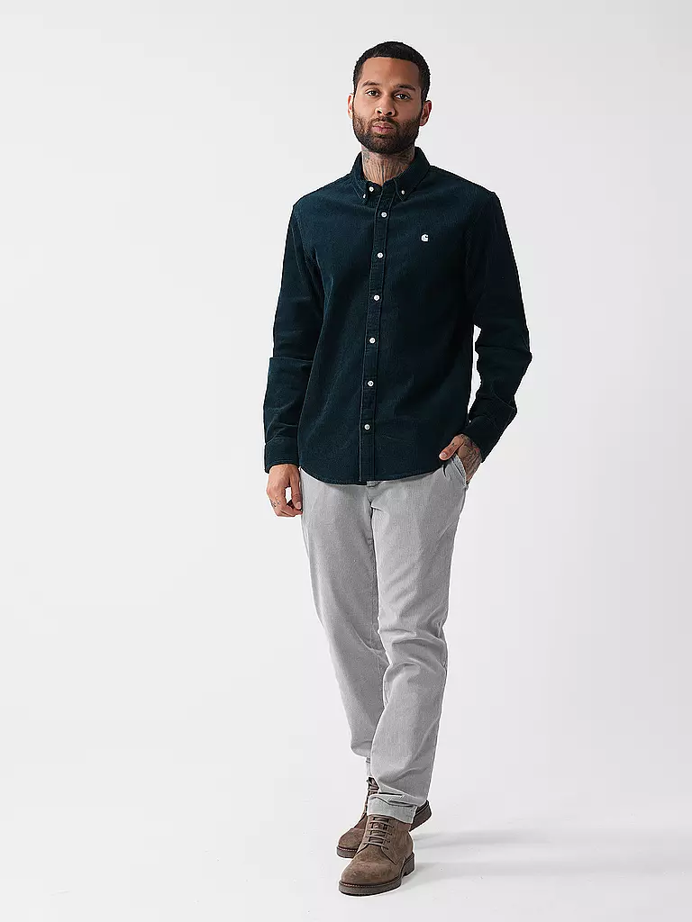 CARHARTT WIP Cordhemd MADISON petrol