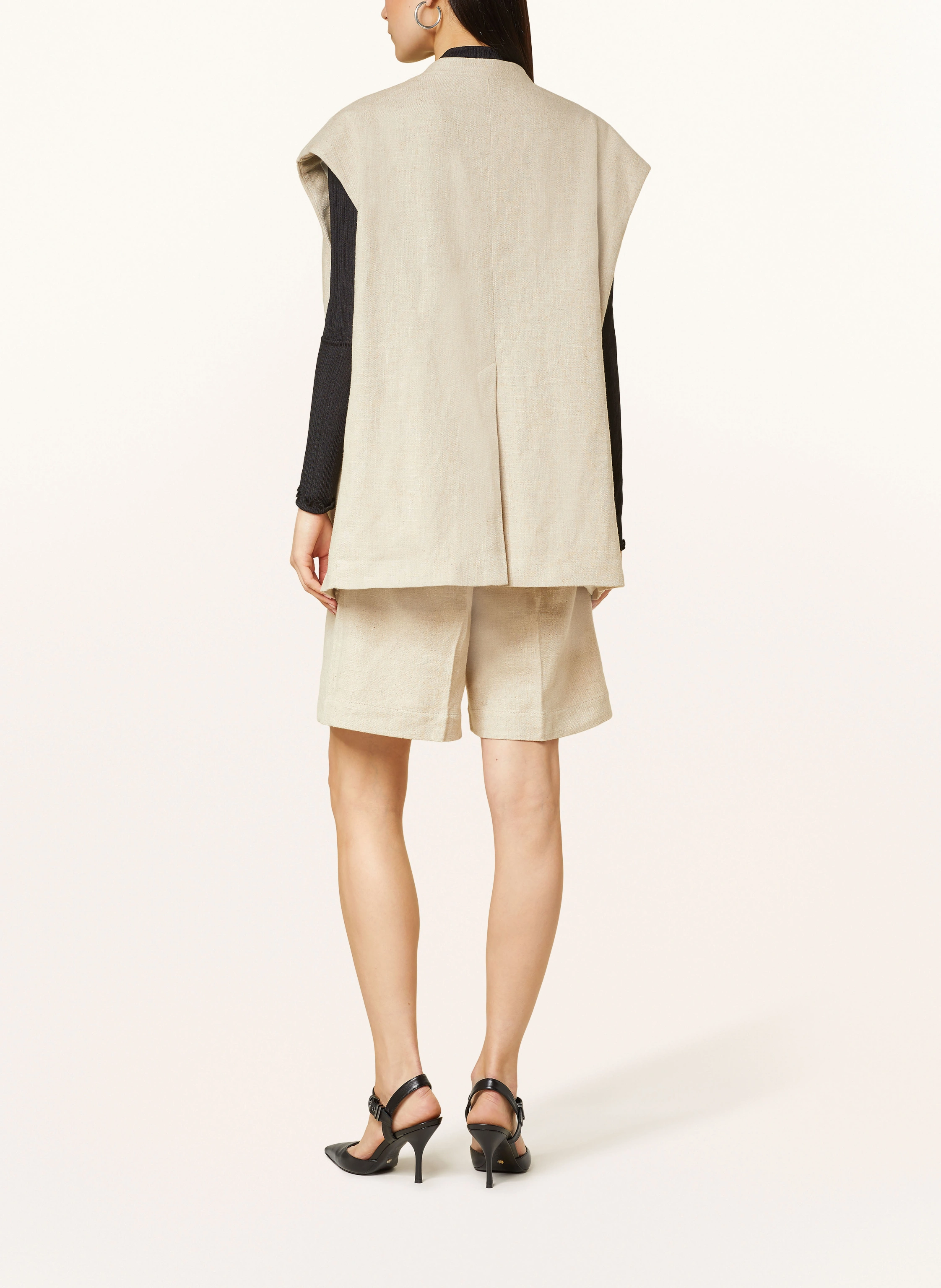REMAIN Oversized-Weste aus Leinen