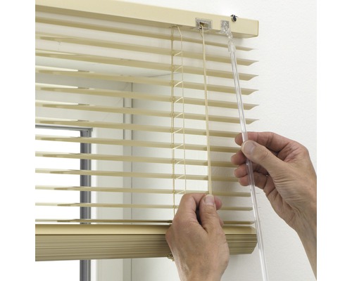 Soluna DIM-OUT aluminium jaloezie 40x170 cm beige, met 20% meer lamellen voor betere verduistering