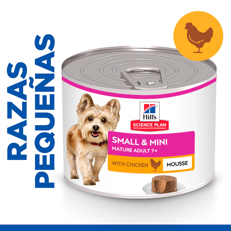 Mousse de Frango Hill's Science Plan Mature Small & Mini para Cães