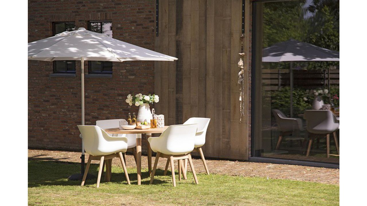 Tuinstoel Royal White 11.688.203 Sophie Teak B62 x D59 x H84 cm