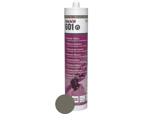 Akkit 601 Sanitair Siliconen Middelbruin 310 ml