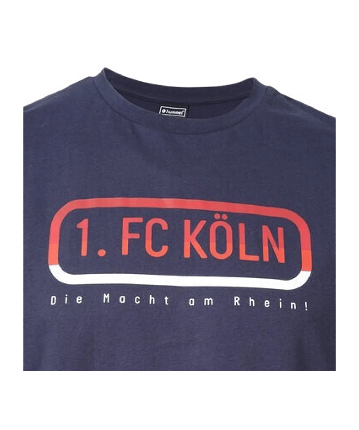 Hummel 1. FC Köln Fan Logo T-Shirt 2023/2024 Blau F7026
