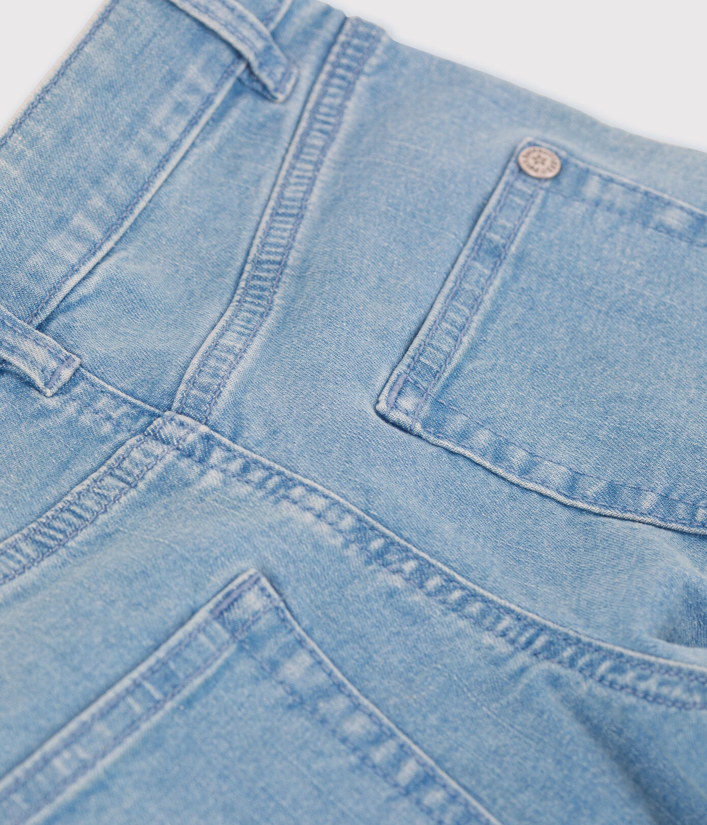 Pantalon flare en denim clair enfant fille