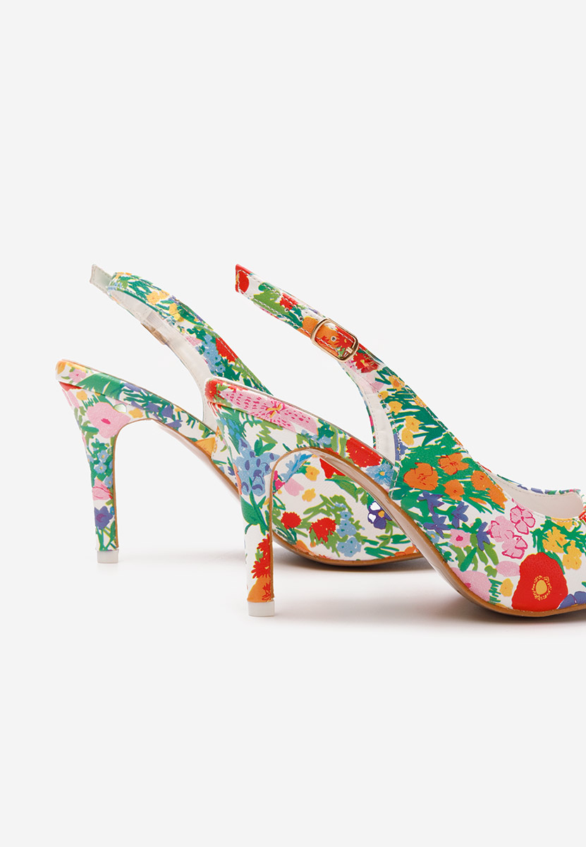 Sandales à talon fin multicolores Avesta