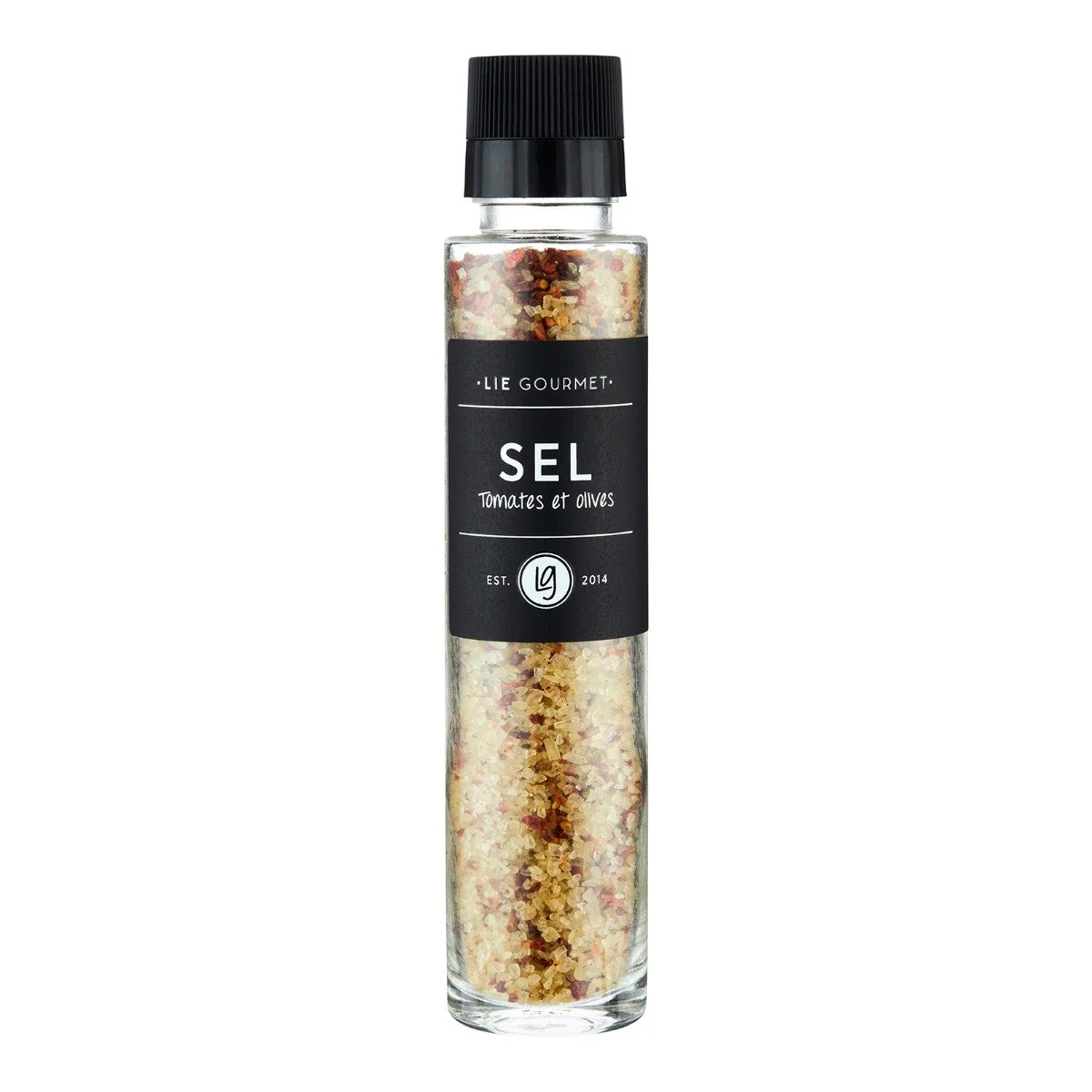 Lie Gourmet  Kværn havsalt med tomat og oliven - 290g.