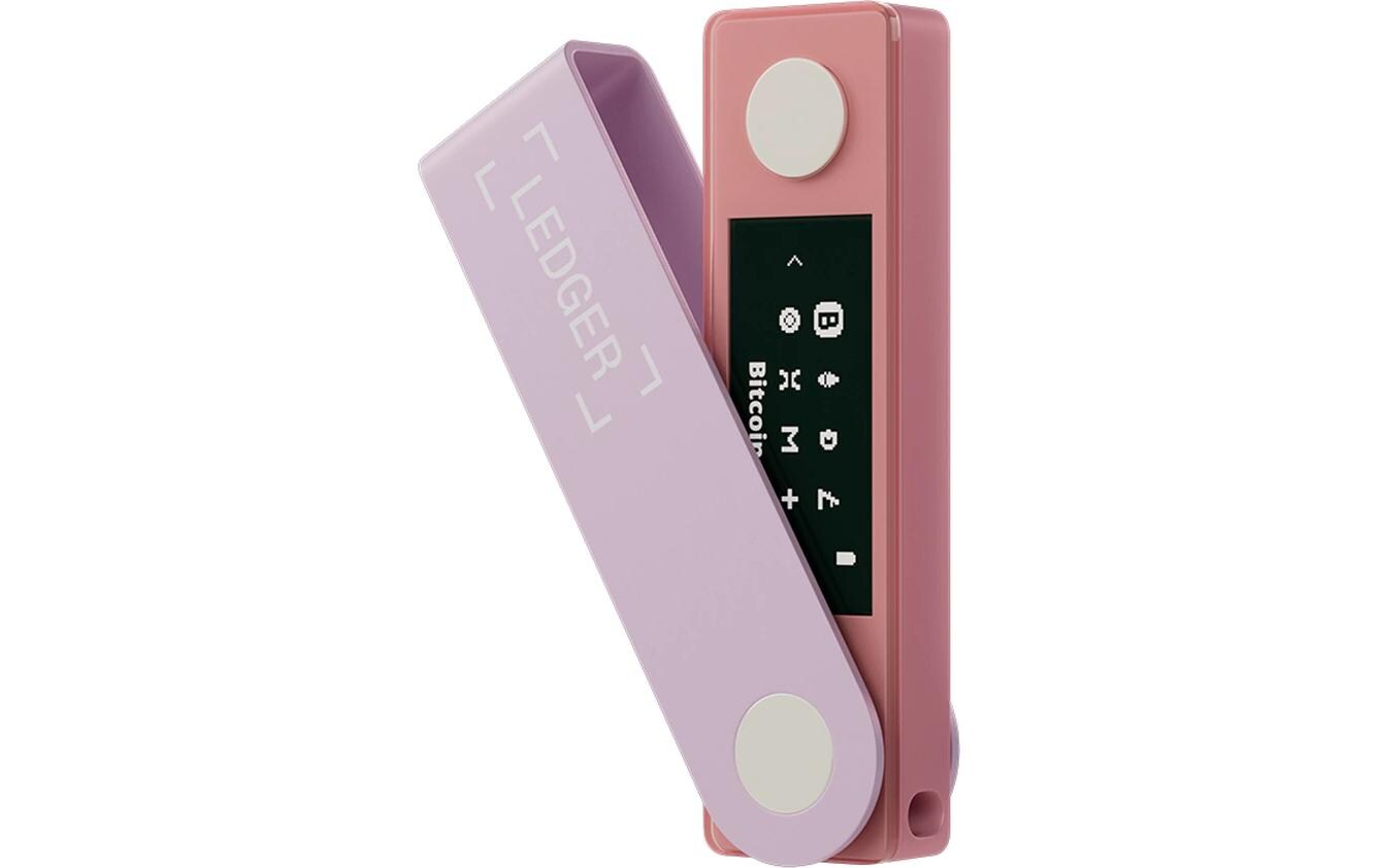 Nano X Pastel Pink<br>Crypto-Hardware-Wallet mit Bluetooth zum Kaufen, Verwalten und Vermehren digitaler Vermögenswerte