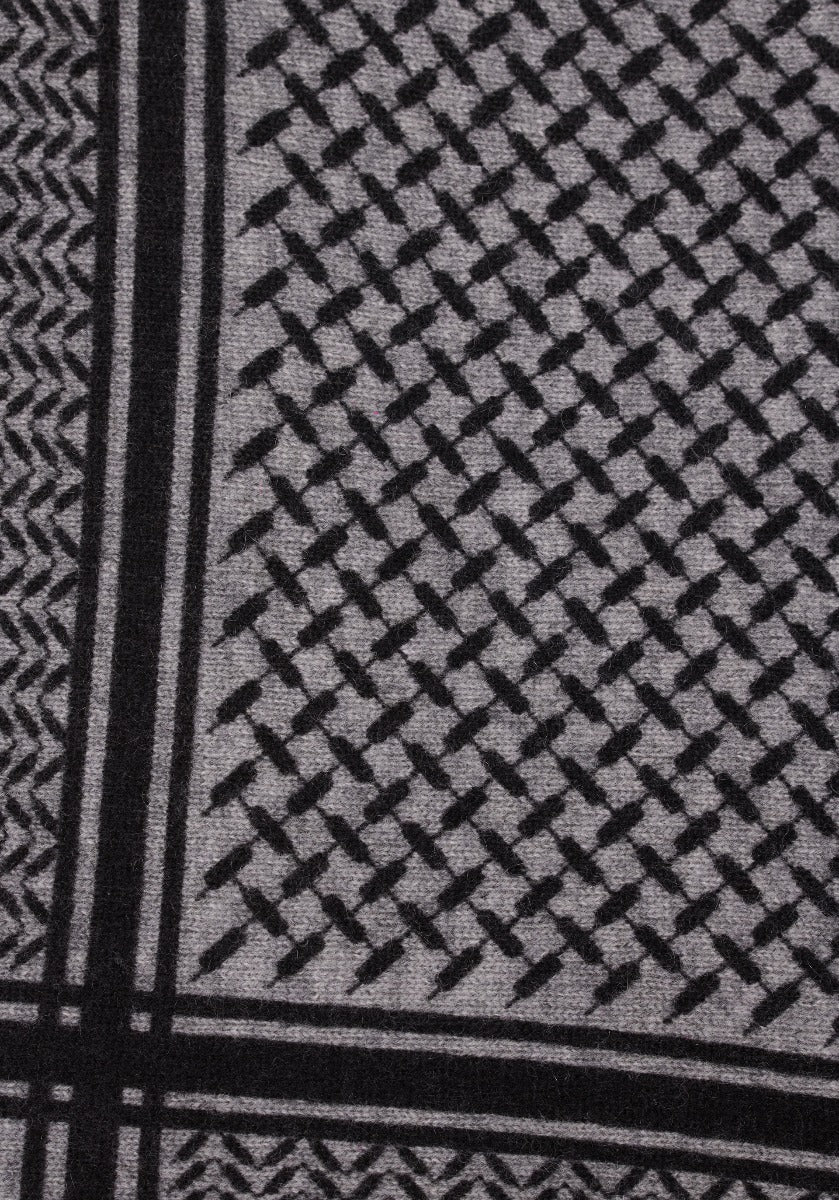 Lala Berlin  Triangle trinity classic tørklæde XS - City/middlegrey melange