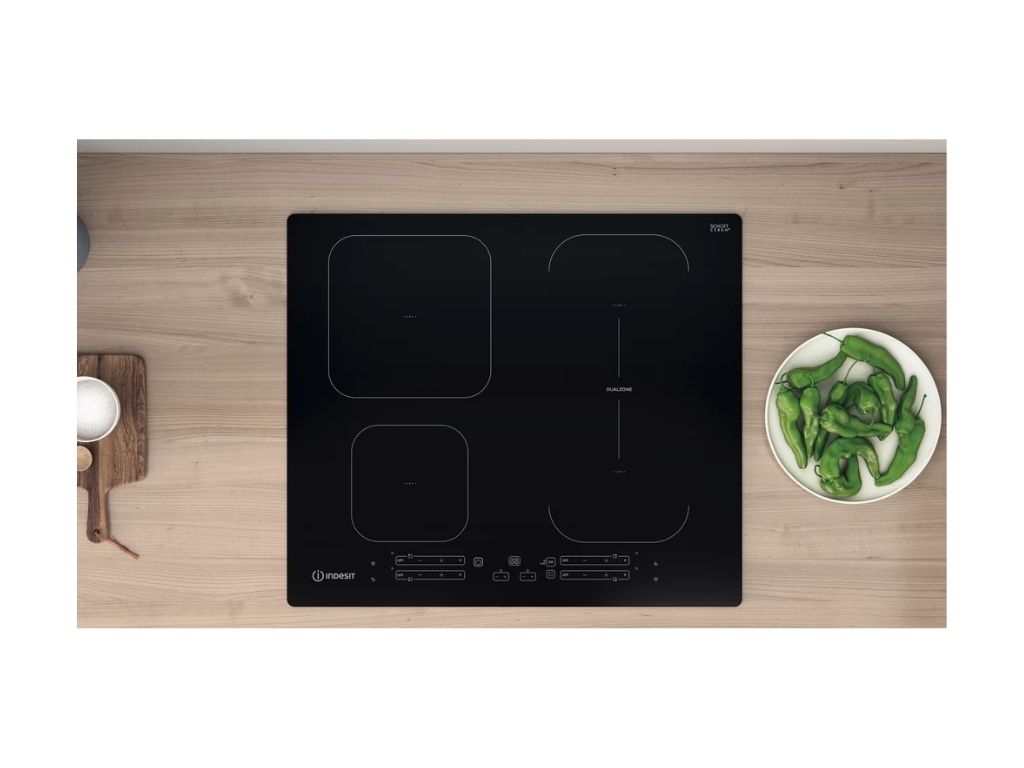 PLACA DE INDUÇÃO INDESIT IB 65B60 NE 4 QUEIMADORES 59CM PRETO