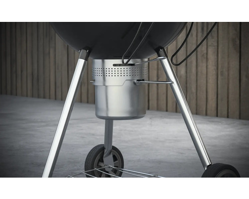 Tenneker® Houtskoolgrill Kettle Grill Black Moon Ø 58 cm Deksel Thermometer en Uitneembare Asbak Zwart