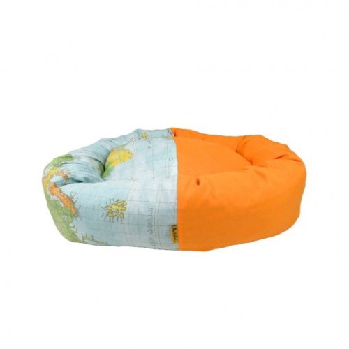Berço para cachorro Donut Maps, laranja