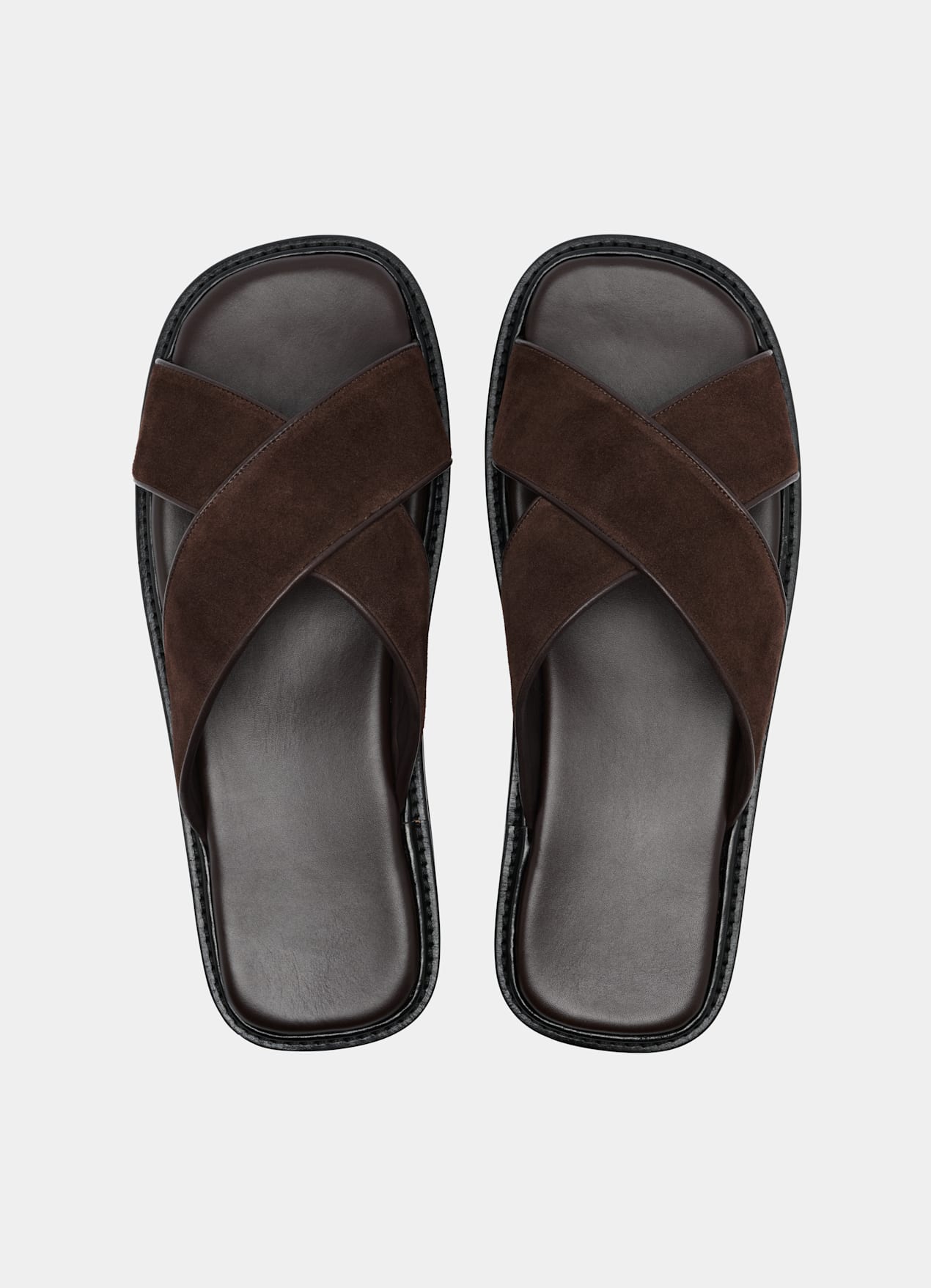 Mules marron foncé - Fabrication italienne