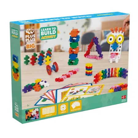 Plus-Plus Kreativ Bausteine BIG Aktivitäten Set Learn to Build, 130 Teile