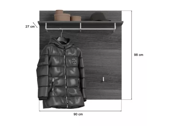 Porte-manteaux SCOTT – Design moderne avec étagère intégrée