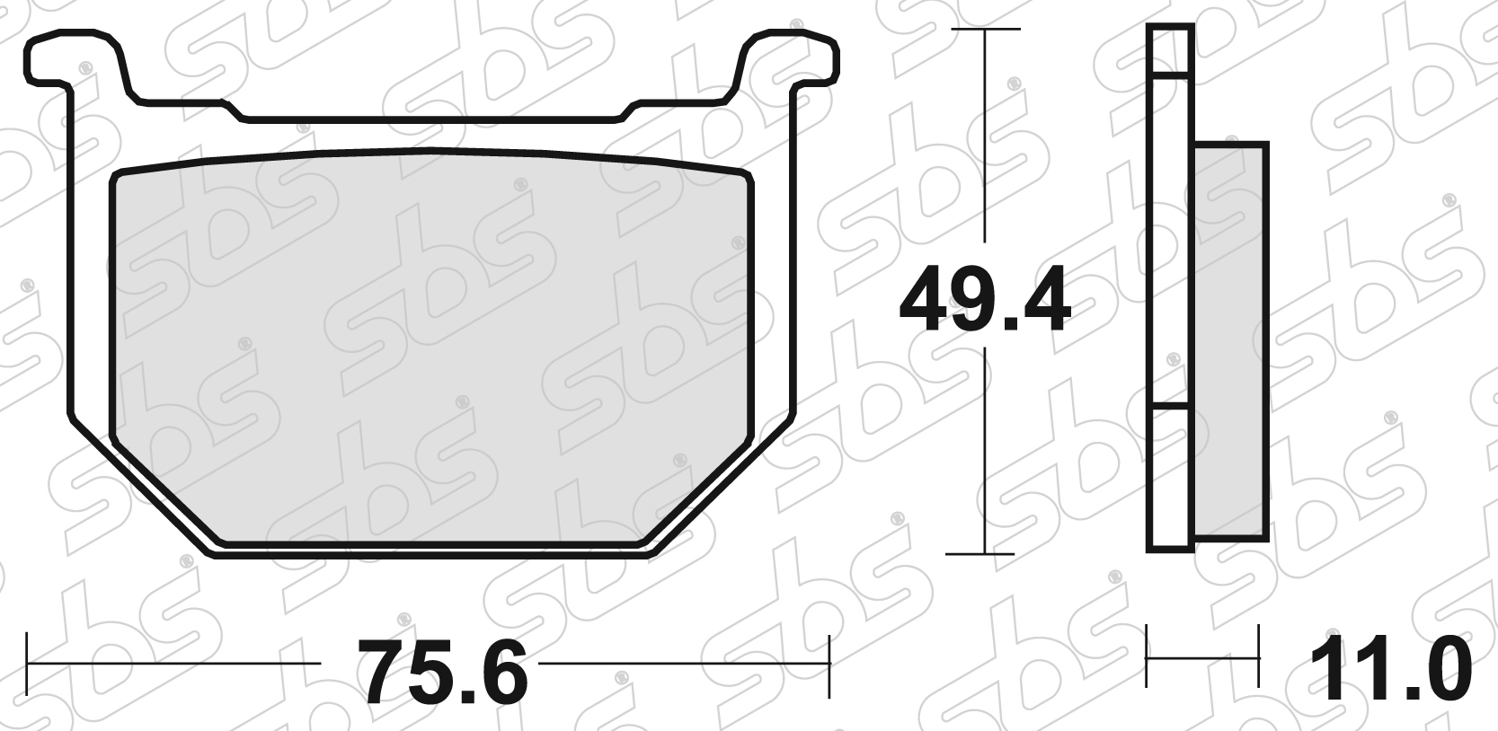 SBS - Plaquettes de frein 533 HF