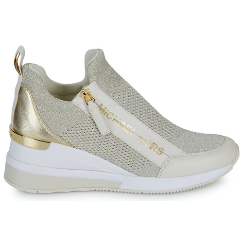 MICHAEL Michael Kors - WILLIS WEDGE TRAINER Blanco / Oro
