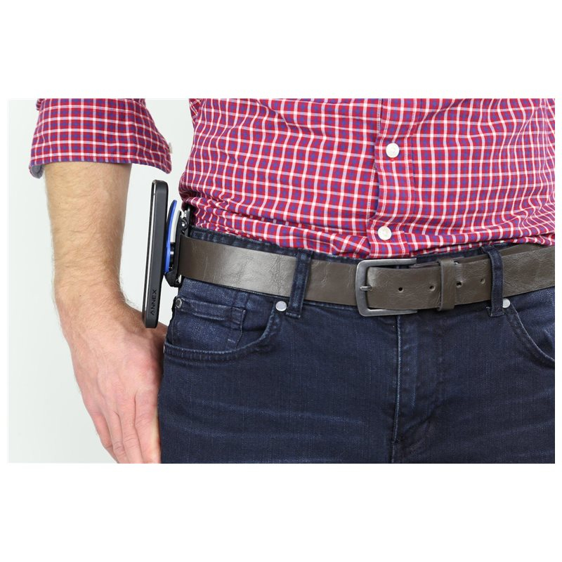 Universal Belt Clip Gürtel Halterung für Smartphone (QLM-BLT-3) - Schwarz / Blau