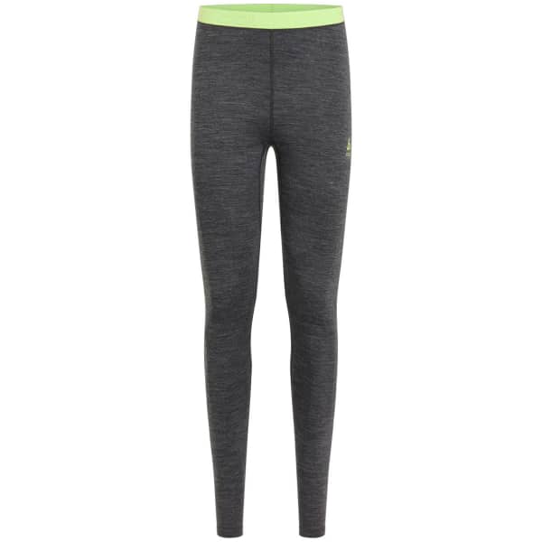 Collant thermique ODLO NATURAL PERFORMANCE PW 150 BL BOTTOM LONG DARK GREY MELANGE/SHARP GREEN