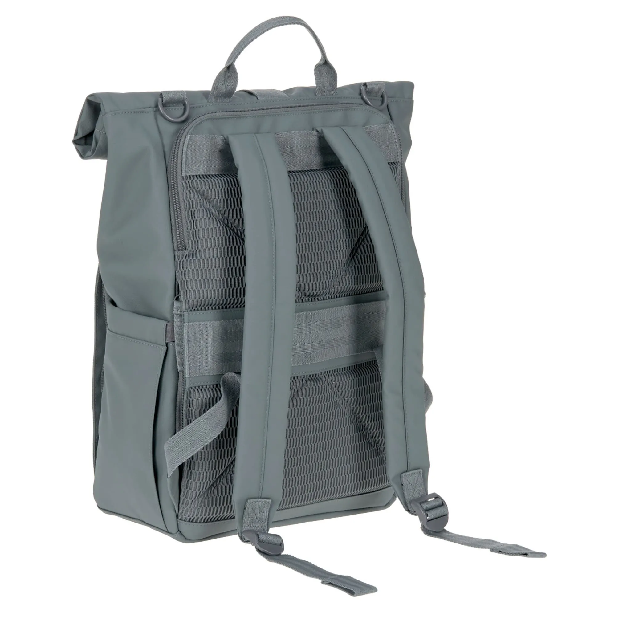 Lassig Sac à Couches à Dos Rolltop - Anthracite