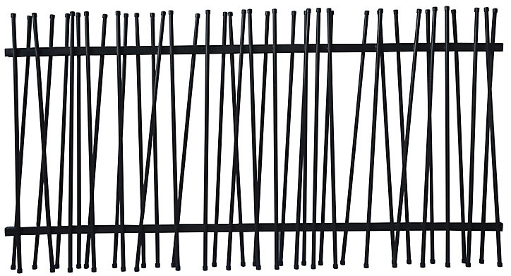 Clôture Neva anthracite 174,5 x h.90 cm
