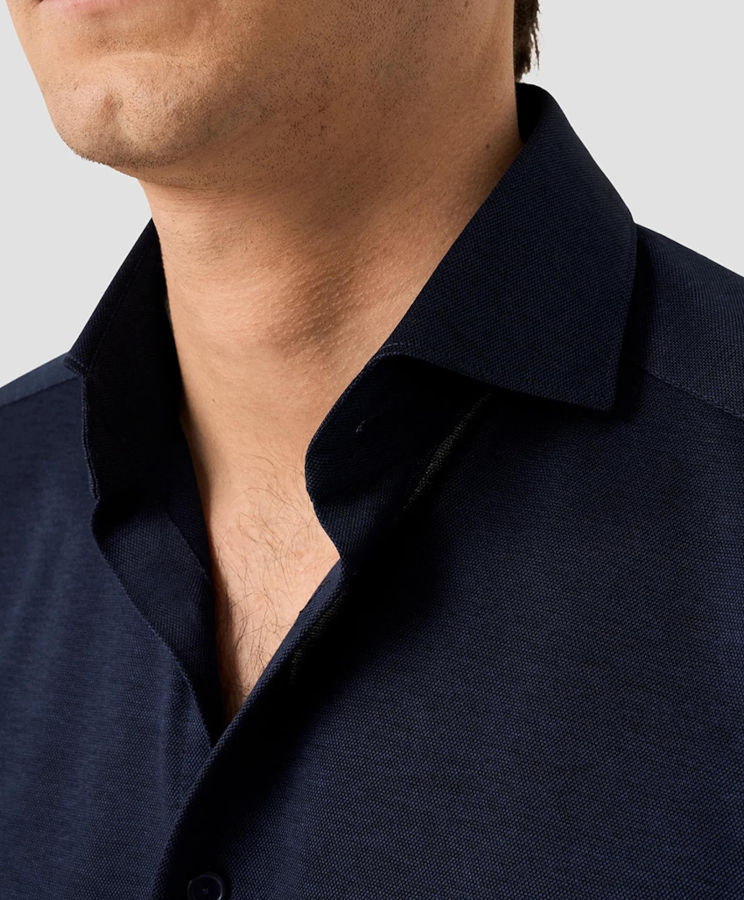 ETON Heren overhemd lange mouw blauw