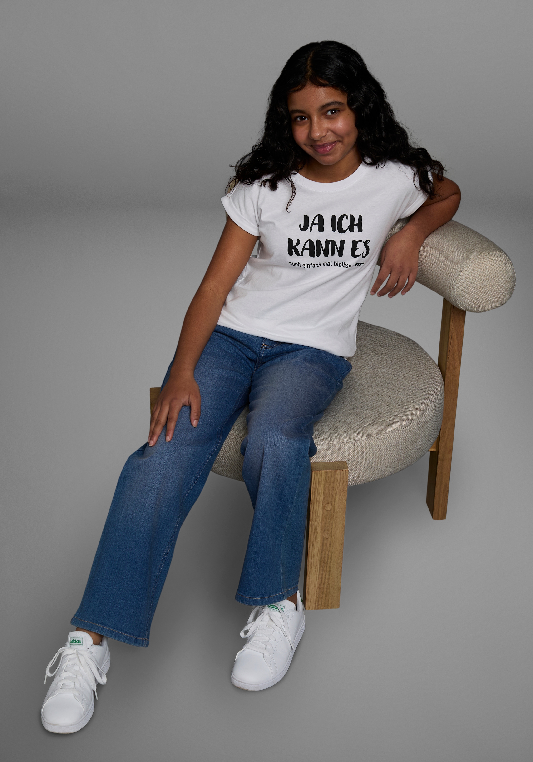 KIDSWORLD T-Shirt »Ja ich kann es ...«, Kurzarm,  bequeme Passform,  mit coolen Statements