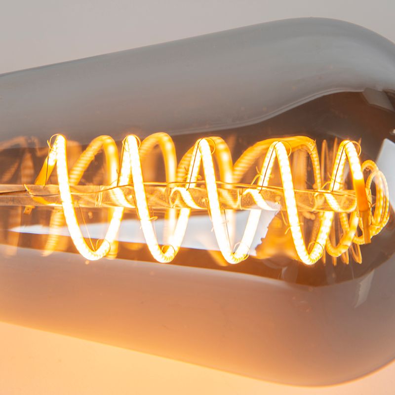 E27 dimbare LED gedraaid filament lamp smoke ST64 4W 136 lm 1800K