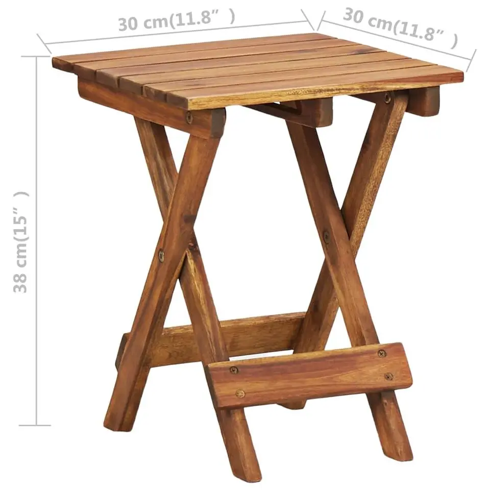 vidaXL - Plantenstandaard - Bruin - Hout - 30 x 30 x 38 cm