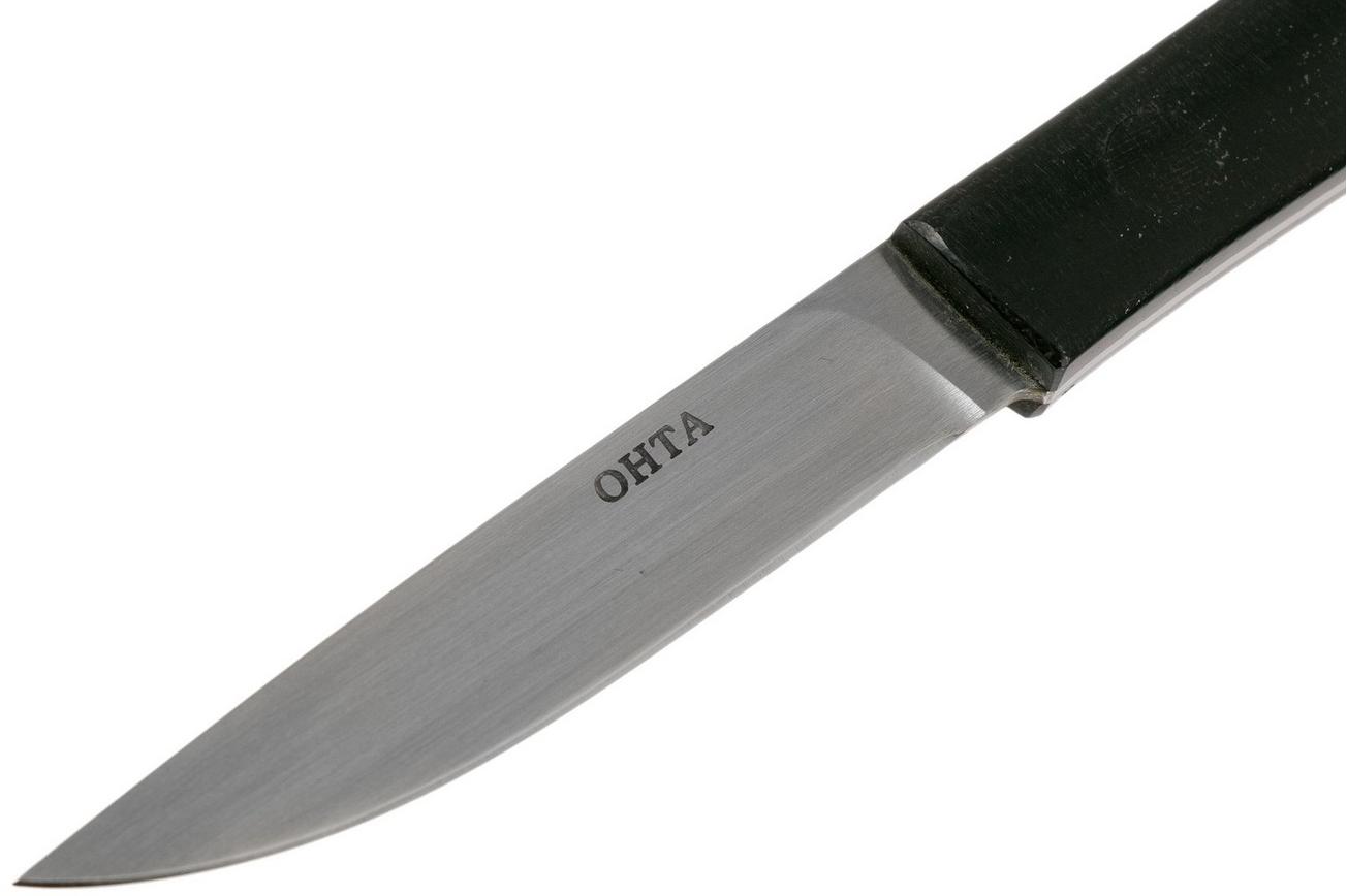 Ohta OFB SS 65 Black Canvas Micarta vaststaand mes