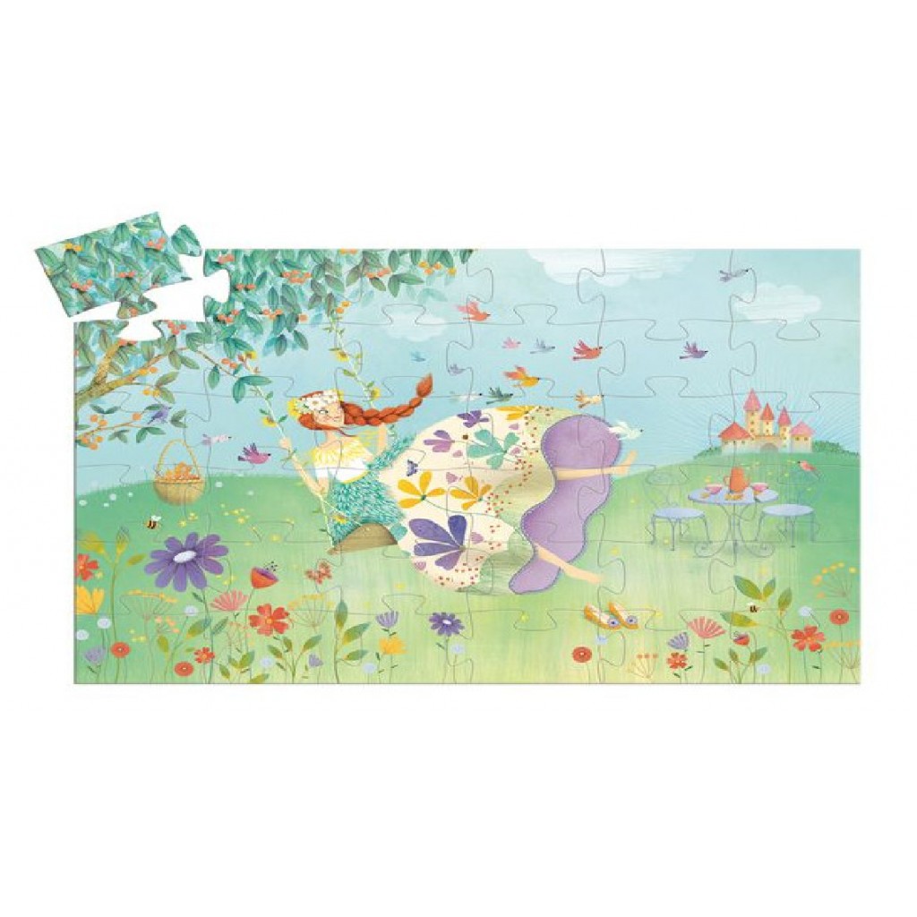 Puzzle Silhouette : La Princesse du Printemps – 36 Pièces