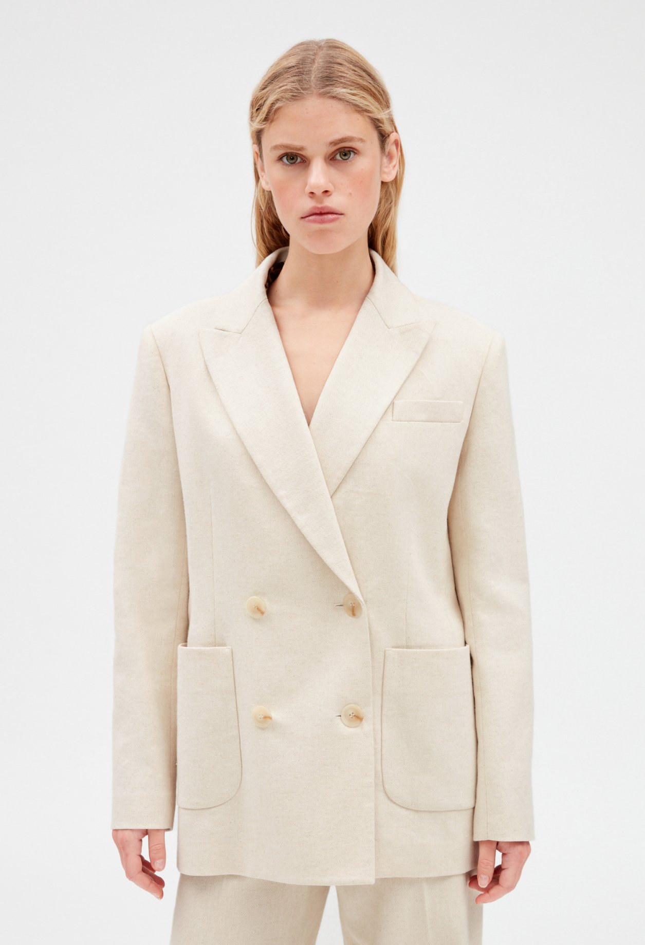 Veste tailleur beige