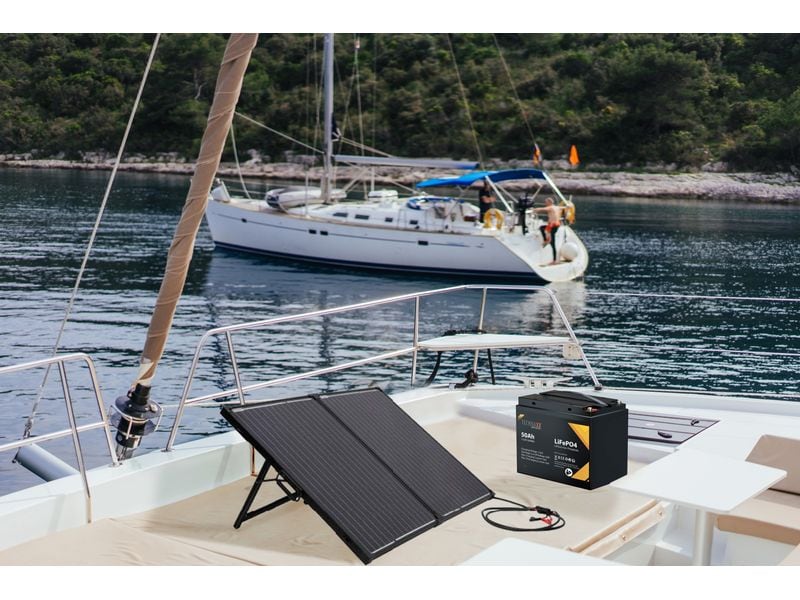 Technaxx Solarkoffer TX-214 100 W Solarkoffer mit einfacher Installation und Schnellanschluss zum umweltfreundlichen Aufladen Ihrer Batterie