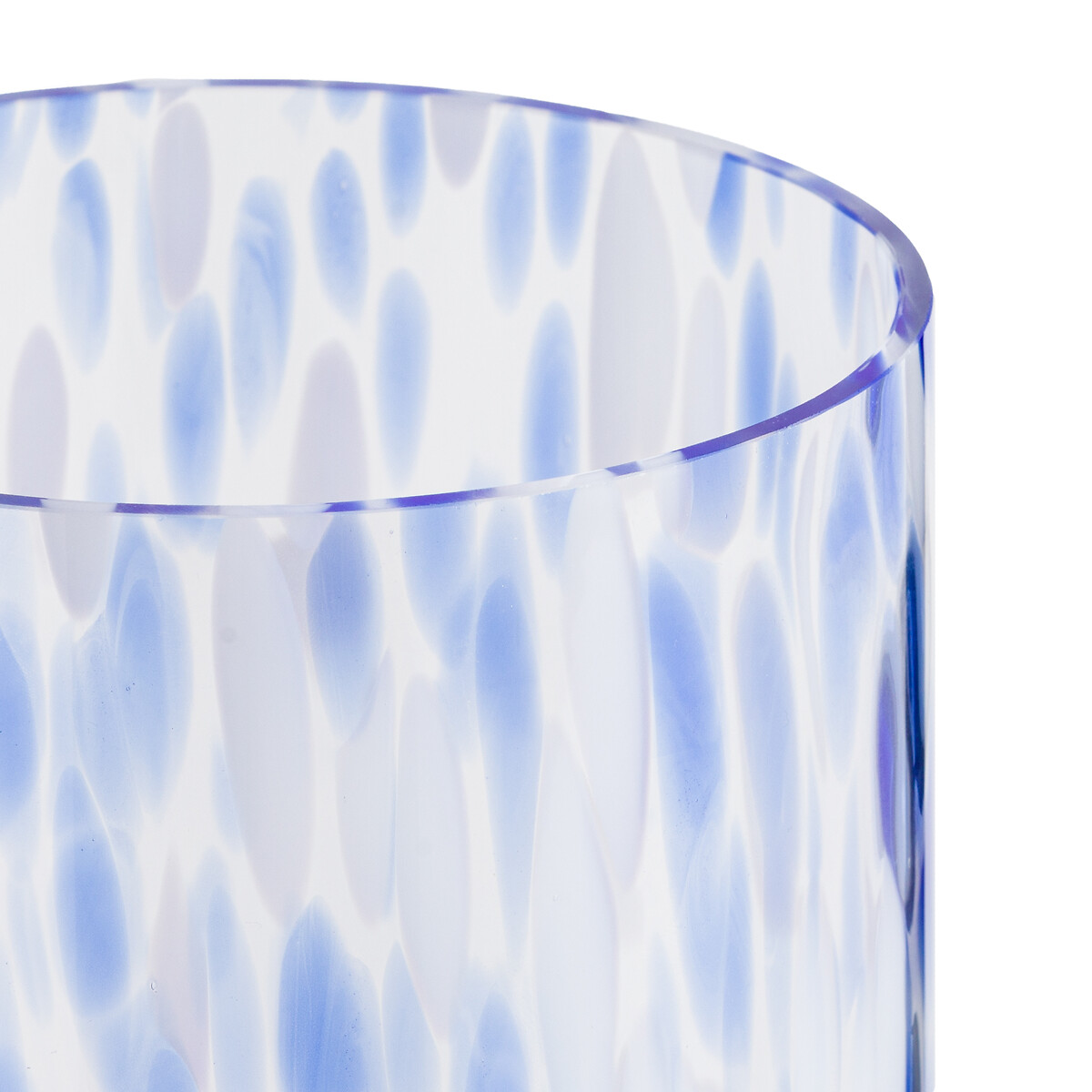 LA REDOUTE INTERIEURS<br>Vaso de vidro salpicado Alt.25 cm Giori