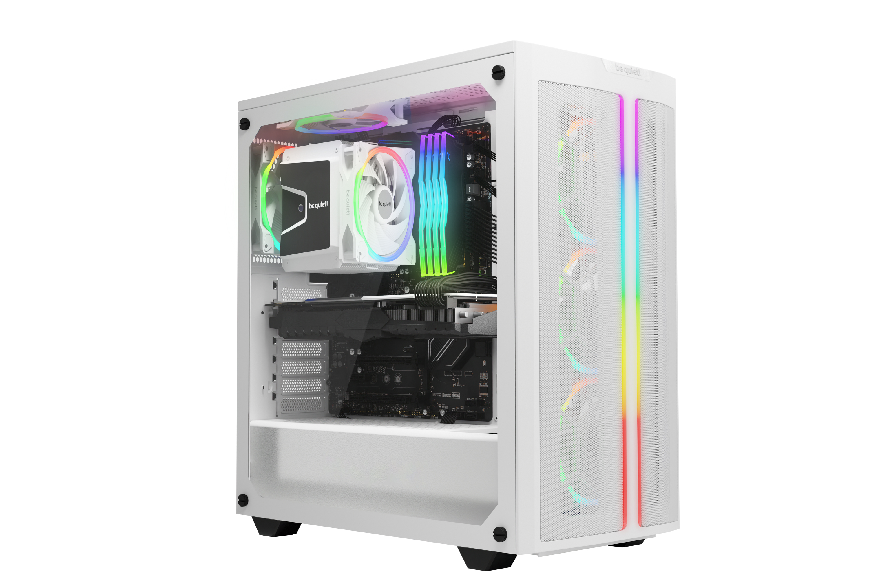 be quiet! LIGHT WINGS White - Triple-Pack 120mm ARGB/PWM - BLANC